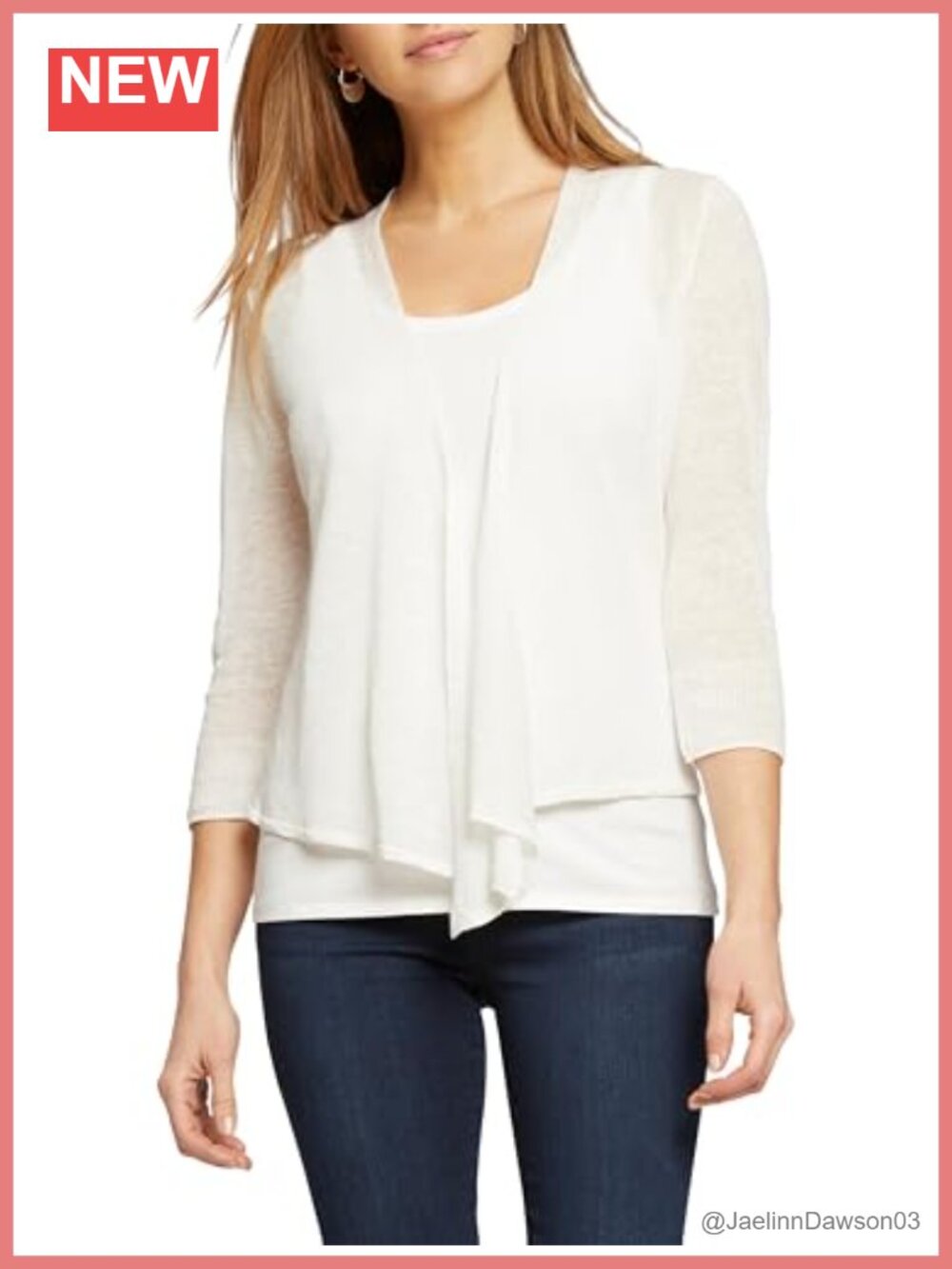 NIC+ZOE Four-Way Cardy Linen Blend Cardigan